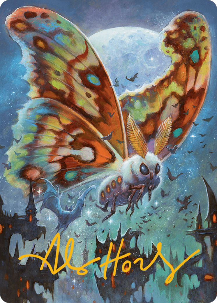 Luminous Broodmoth Art Card (Gold-Stamped Signature) [Bloomburrow Art Series] | Deep Dive Games St. Marys