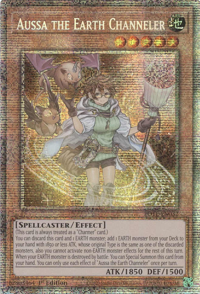 Aussa the Earth Channeler [POTE-EN032] Starlight Rare | Deep Dive Games St. Marys