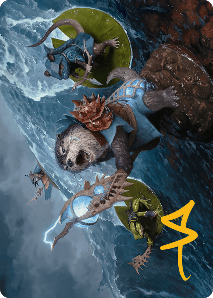 Valley Floodcaller Art Card (Gold-Stamped Signature) [Bloomburrow Art Series] | Deep Dive Games St. Marys