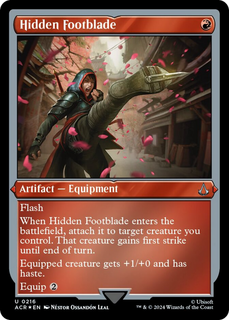Hidden Footblade (Foil Etched) [Assassin's Creed] | Deep Dive Games St. Marys
