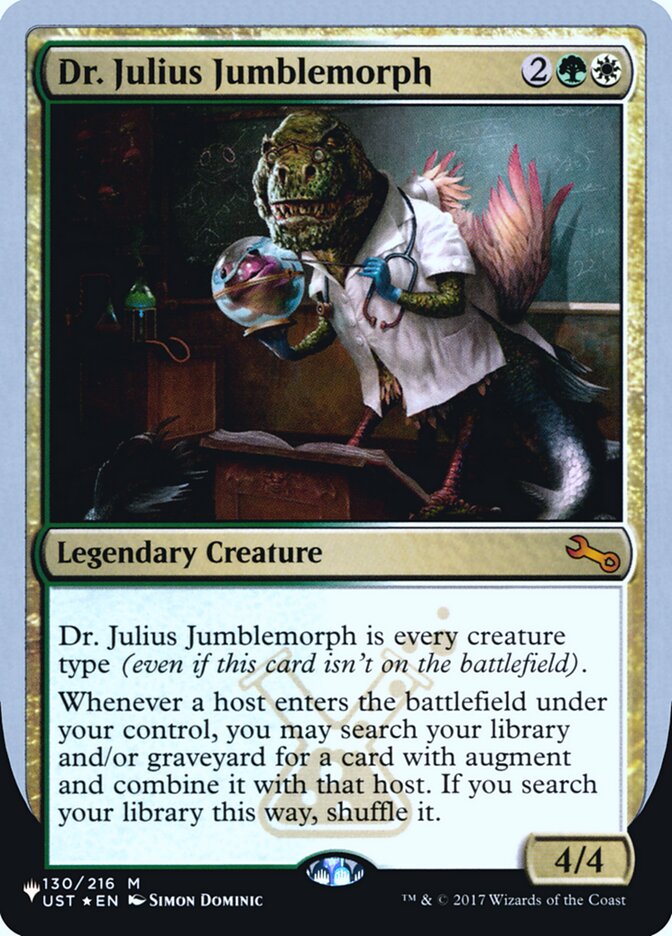 Dr. Julius Jumblemorph (Unfinity Foil Edition) [The List] | Deep Dive Games St. Marys