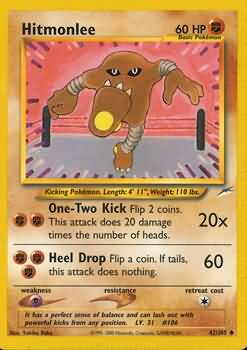 Hitmonlee (42/105) [Neo Destiny Unlimited] | Deep Dive Games St. Marys