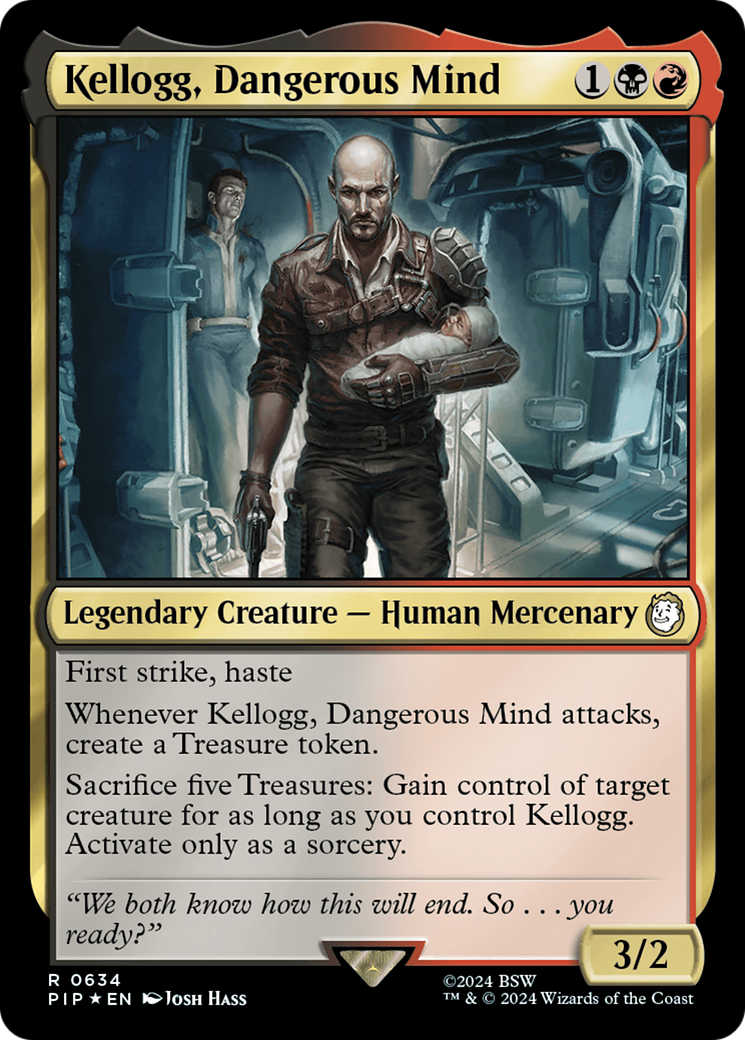 Kellogg, Dangerous Mind (Surge Foil) [Fallout] | Deep Dive Games St. Marys