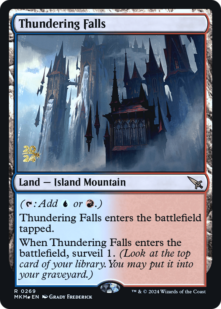 Thundering Falls [Murders at Karlov Manor Prerelease Promos] | Deep Dive Games St. Marys