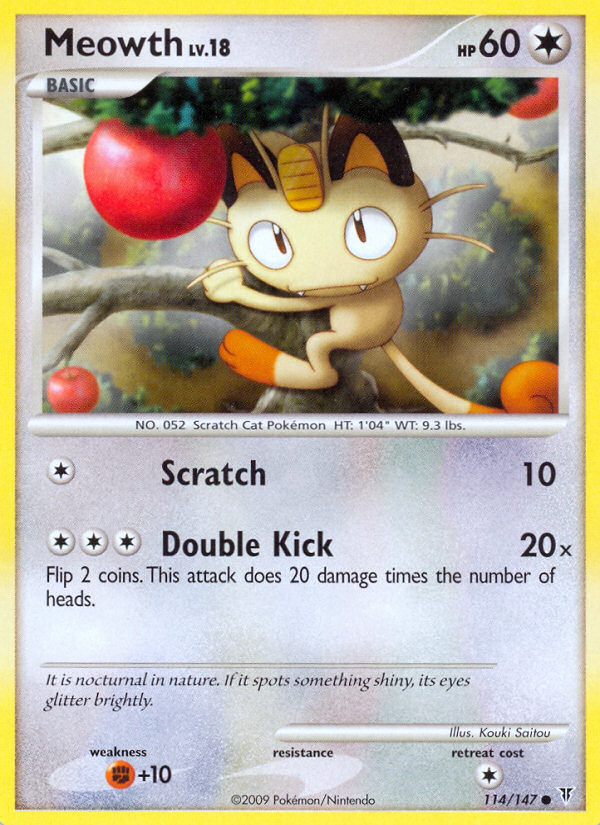 Meowth (114/147) [Platinum: Supreme Victors] | Deep Dive Games St. Marys