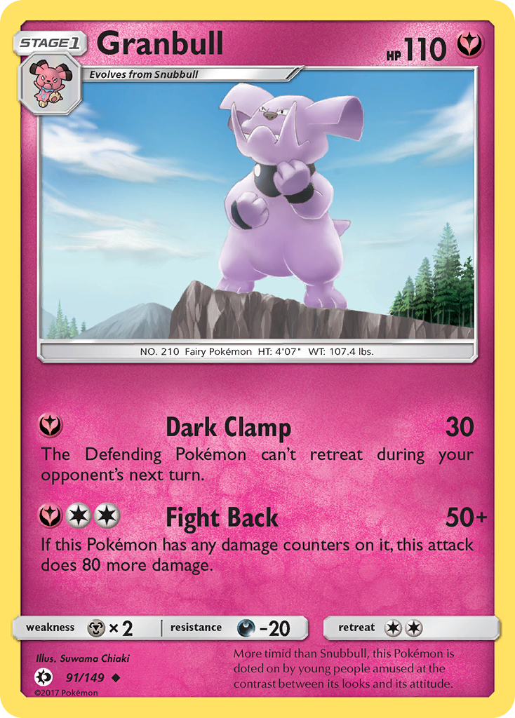 Granbull (91/149) [Sun & Moon: Base Set] | Deep Dive Games St. Marys