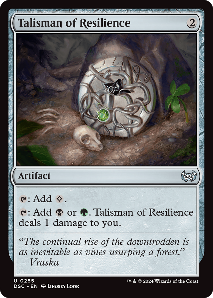 Talisman of Resilience [Duskmourn: House of Horror Commander] | Deep Dive Games St. Marys