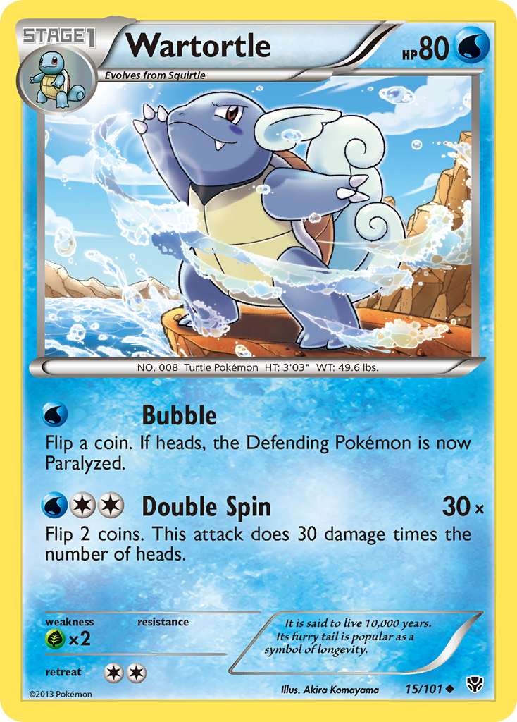 Wartortle (15/101) [Black & White: Plasma Blast] | Deep Dive Games St. Marys