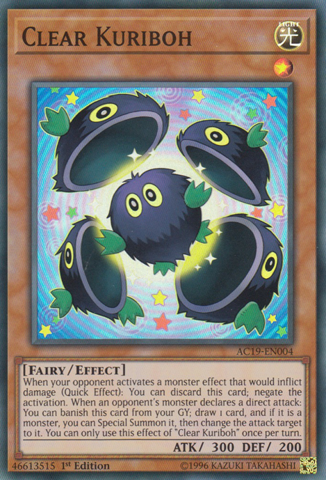 Clear Kuriboh [AC19-EN004] Super Rare | Deep Dive Games St. Marys