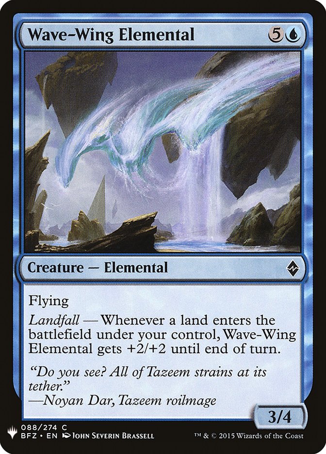Wave-Wing Elemental [Mystery Booster] | Deep Dive Games St. Marys