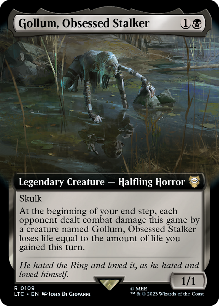 Gollum, Obsessed Stalker (Extended Art) [The Lord of the Rings: Tales of Middle-Earth Commander] | Deep Dive Games St. Marys