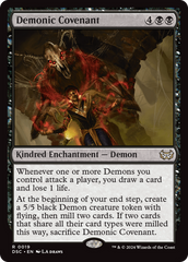 Demonic Covenant [Duskmourn: House of Horror Commander] | Deep Dive Games St. Marys