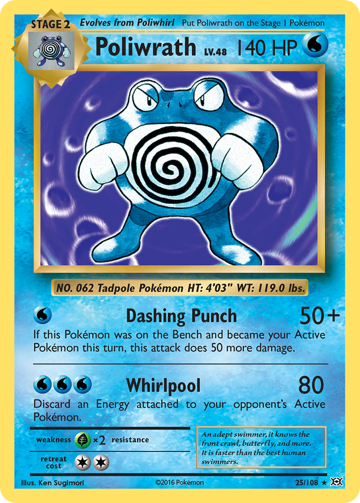 Poliwrath (25/108) [XY: Evolutions] | Deep Dive Games St. Marys