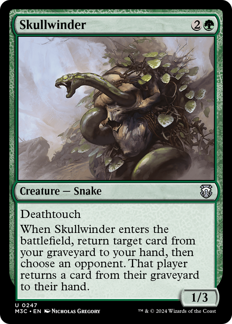 Skullwinder (Ripple Foil) [Modern Horizons 3 Commander] | Deep Dive Games St. Marys