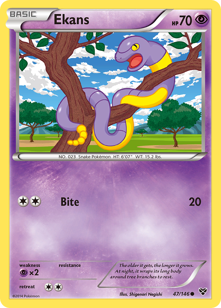 Ekans (47/146) [XY: Base Set] | Deep Dive Games St. Marys