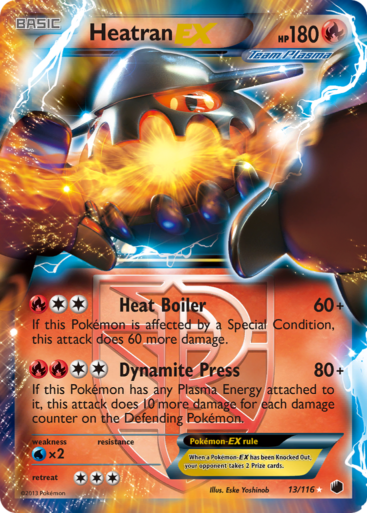 Heatran EX (13/116) [Black & White: Plasma Freeze] | Deep Dive Games St. Marys