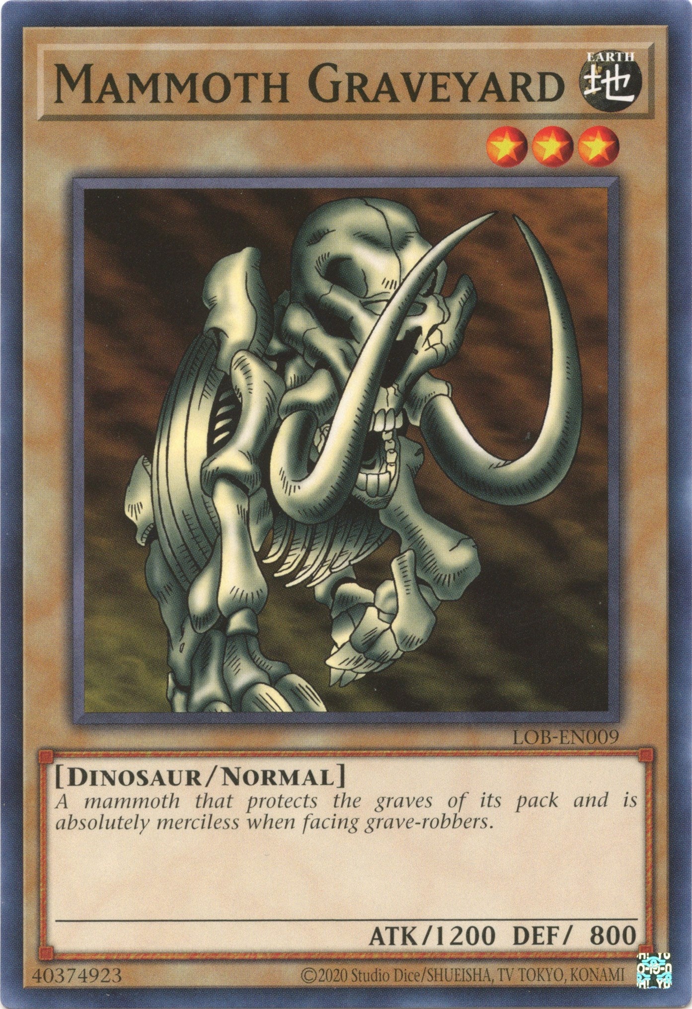 Mammoth Graveyard (25th Anniversary) [LOB-EN009] Common | Deep Dive Games St. Marys