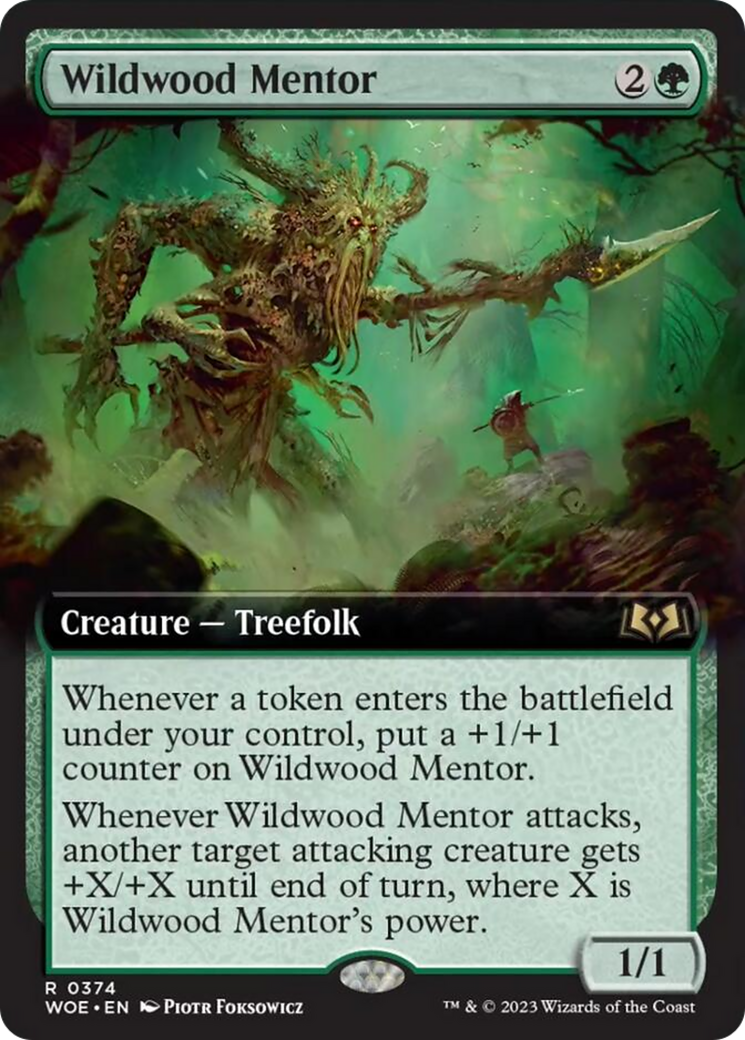 Wildwood Mentor (Extended Art) [Wilds of Eldraine] | Deep Dive Games St. Marys