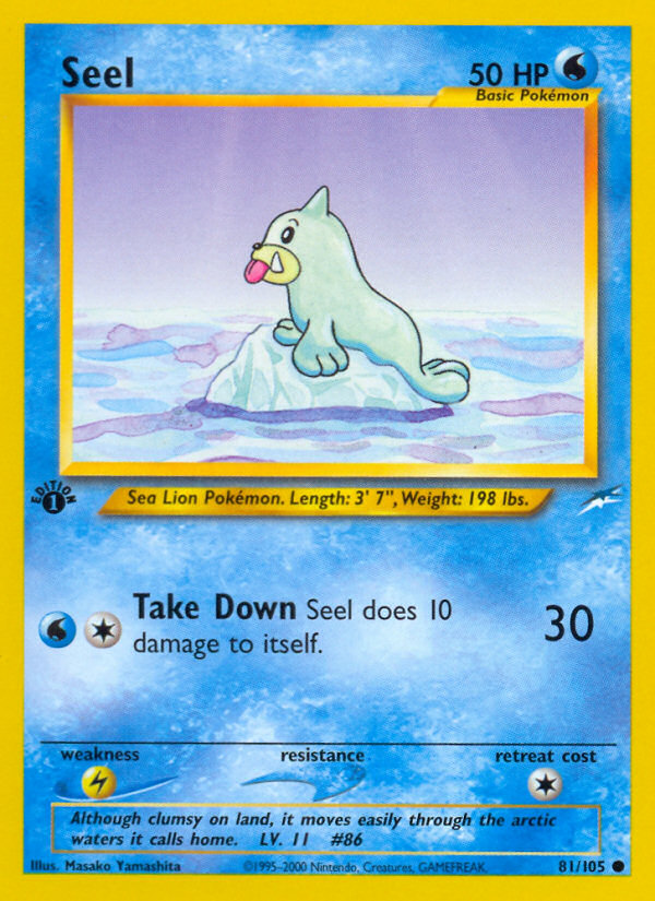 Seel (81/105) [Neo Destiny 1st Edition] | Deep Dive Games St. Marys