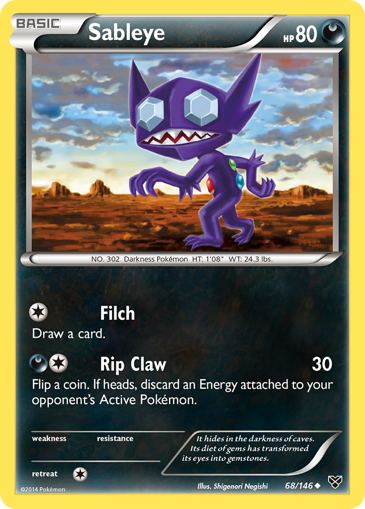 Sableye (68/146) [XY: Base Set] | Deep Dive Games St. Marys