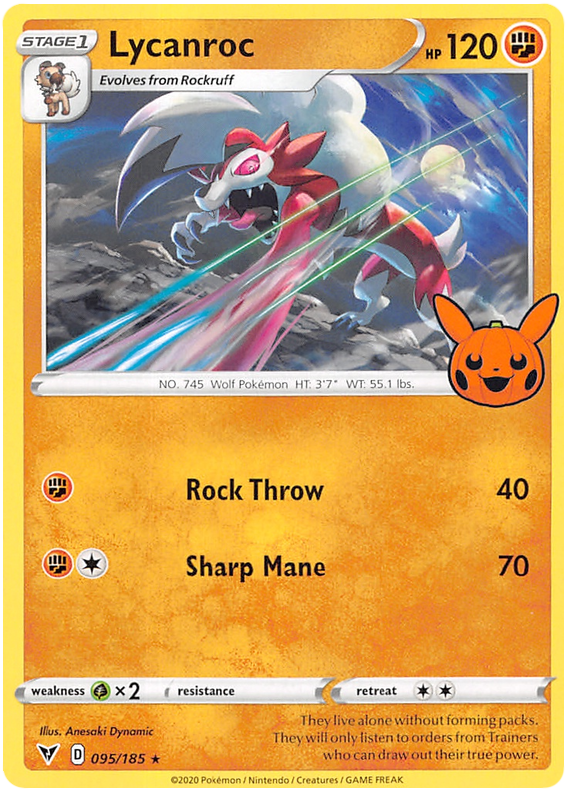 Lycanroc (095/185) [Trick or Trade 2023] | Deep Dive Games St. Marys