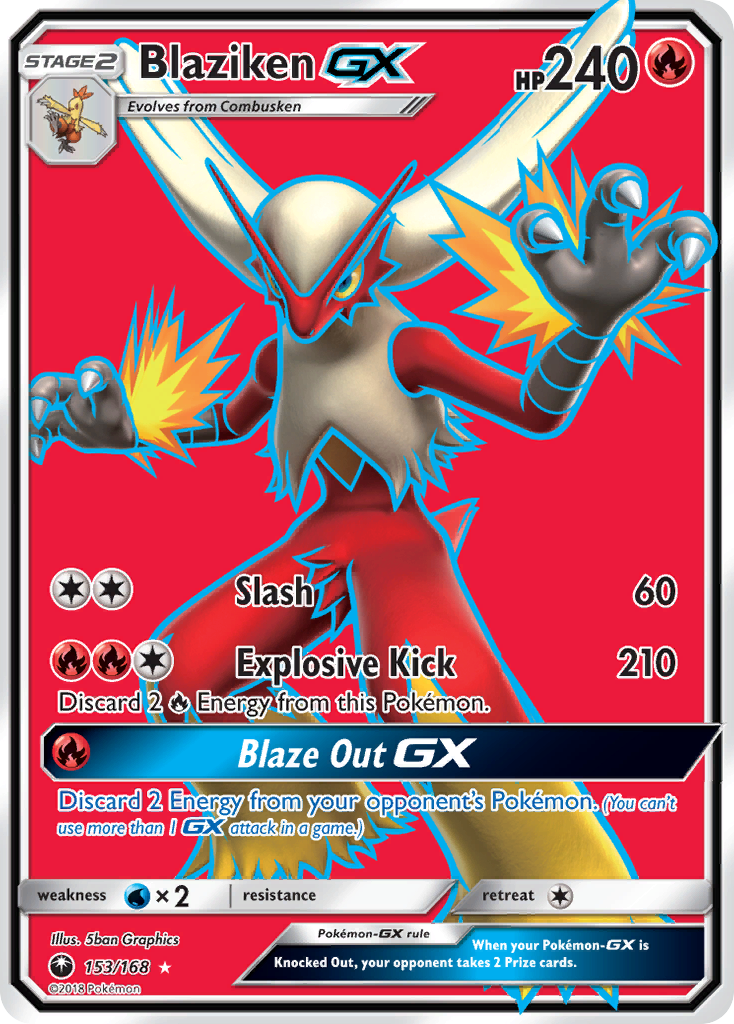 Blaziken GX (153/168) [Sun & Moon: Celestial Storm] | Deep Dive Games St. Marys