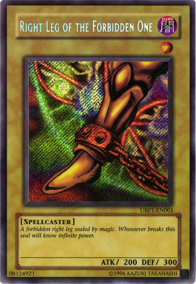 Right Leg of the Forbidden One [UBP1-EN001] Secret Rare | Deep Dive Games St. Marys