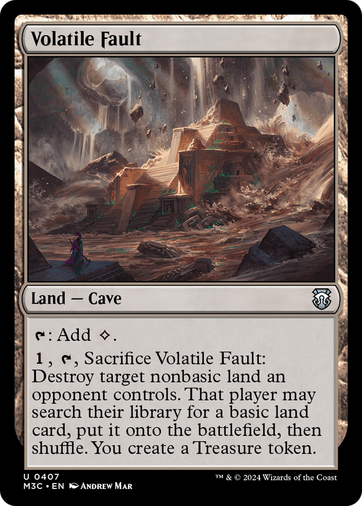 Volatile Fault (Ripple Foil) [Modern Horizons 3 Commander] | Deep Dive Games St. Marys