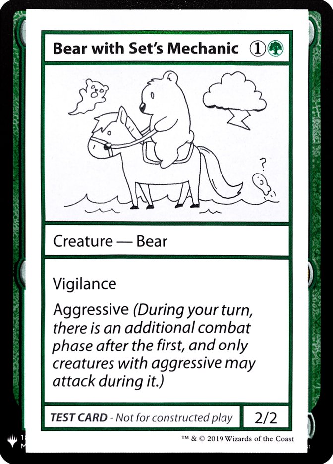 Bear with Set's Mechanic [Mystery Booster Playtest Cards] | Deep Dive Games St. Marys