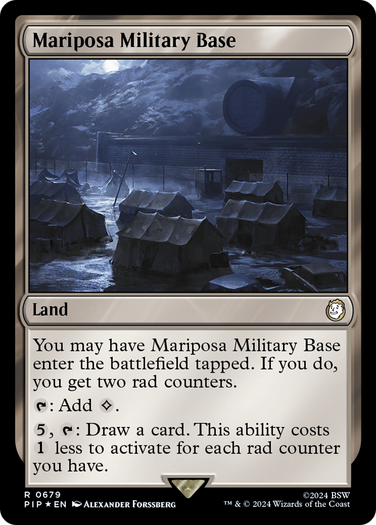 Mariposa Military Base (Surge Foil) [Fallout] | Deep Dive Games St. Marys
