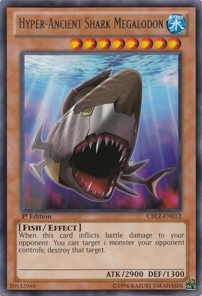 Hyper-Ancient Shark Megalodon [CBLZ-EN012] Rare | Deep Dive Games St. Marys