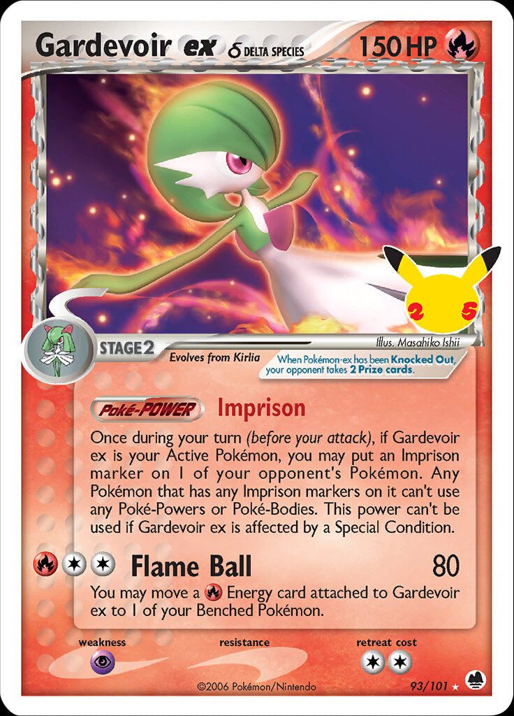 Gardevoir ex (93/101) (Delta Species) [Celebrations: 25th Anniversary - Classic Collection] | Deep Dive Games St. Marys