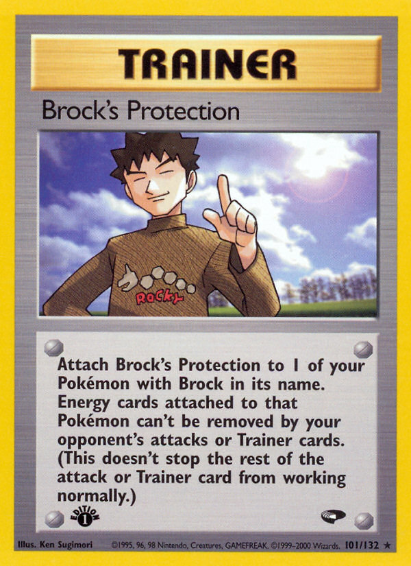 Brock's Protection (101/132) [Gym Challenge 1st Edition] | Deep Dive Games St. Marys