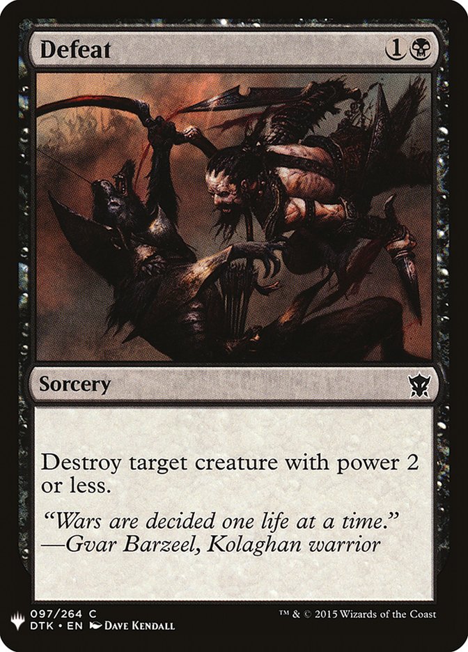 Defeat [Mystery Booster] | Deep Dive Games St. Marys