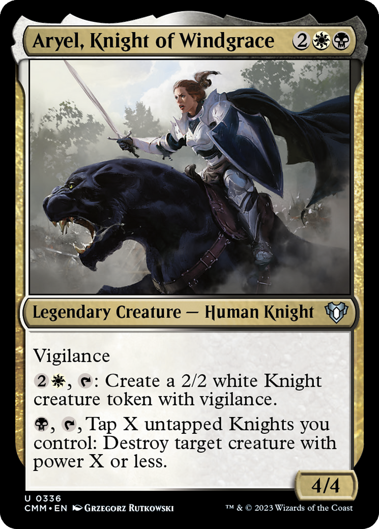 Aryel, Knight of Windgrace [Commander Masters] | Deep Dive Games St. Marys