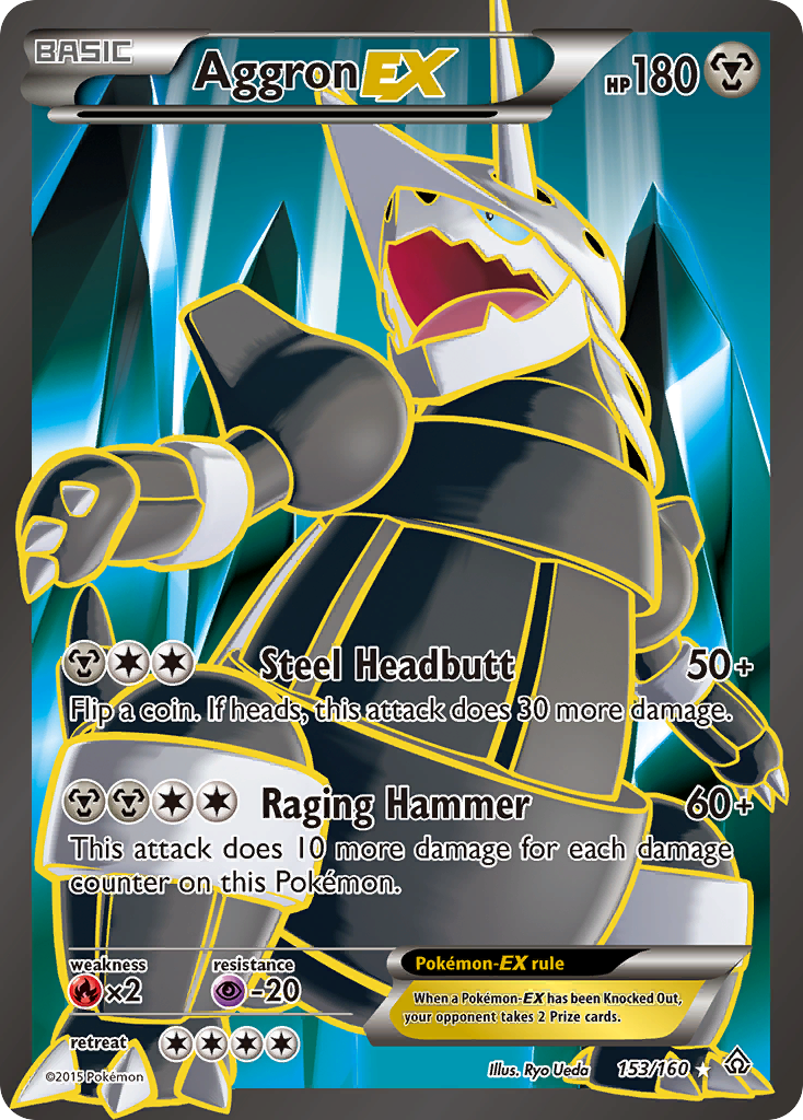 Aggron EX (153/160) [XY: Primal Clash] | Deep Dive Games St. Marys