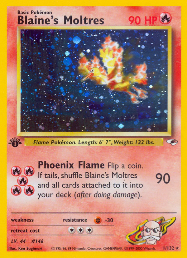 Blaine's Moltres (1/132) [Gym Heroes 1st Edition] | Deep Dive Games St. Marys