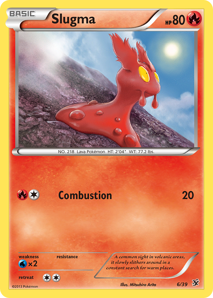 Slugma (6/39) [XY: Kalos Starter Set] | Deep Dive Games St. Marys