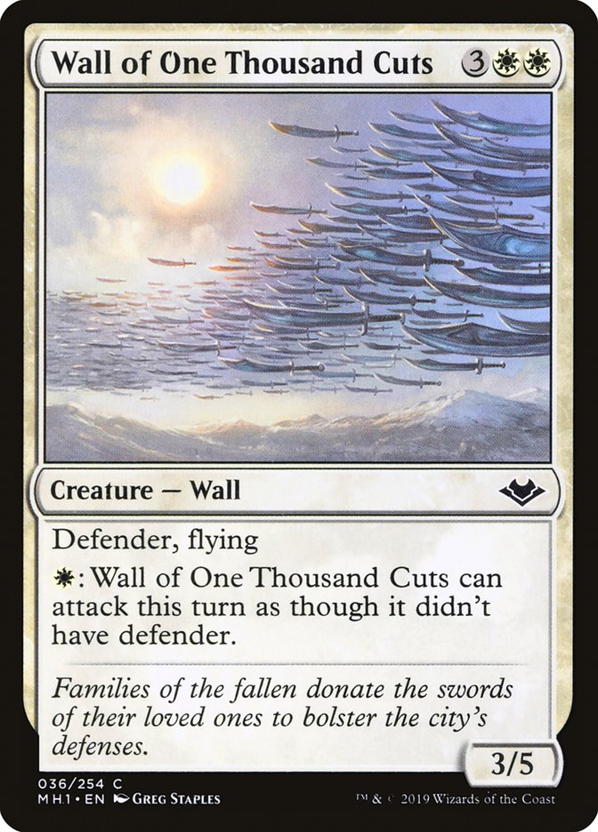 Wall of One Thousand Cuts [Modern Horizons] | Deep Dive Games St. Marys