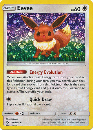 Eevee (101/149) (General Mills Promo) [Sun & Moon: Base Set] | Deep Dive Games St. Marys