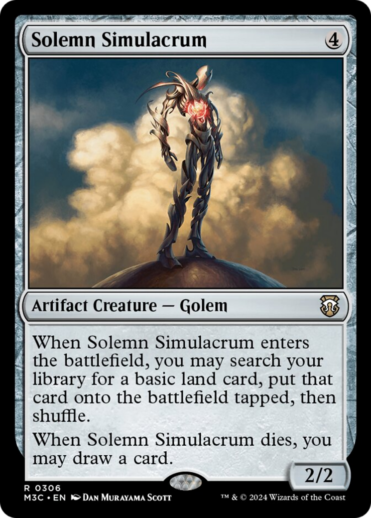 Solemn Simulacrum [Modern Horizons 3 Commander] | Deep Dive Games St. Marys