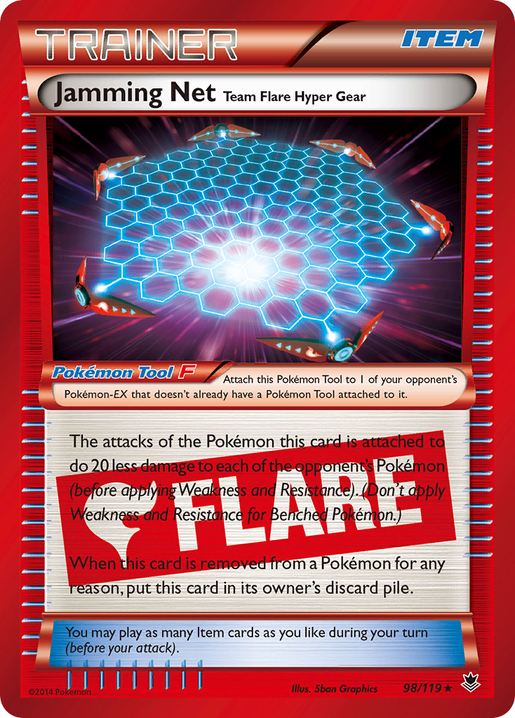 Jamming Net Team Flare Hyper Gear (98/119) [XY: Phantom Forces] | Deep Dive Games St. Marys