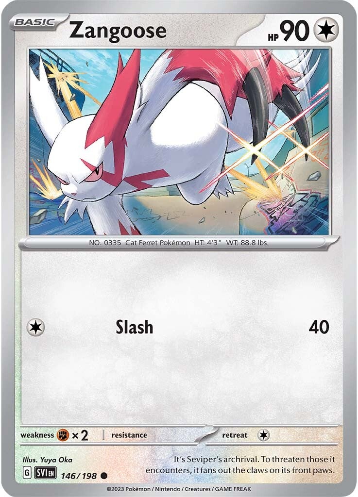 Zangoose (146/198) [Scarlet & Violet: Base Set] | Deep Dive Games St. Marys