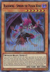 Blackwing - Simoon the Poison Wind (Blue) [LDS2-EN040] Ultra Rare | Deep Dive Games St. Marys