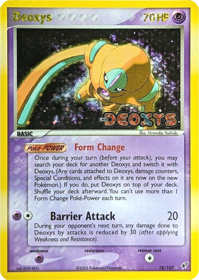 Deoxys (18/107) (Stamped) [EX: Deoxys] | Deep Dive Games St. Marys