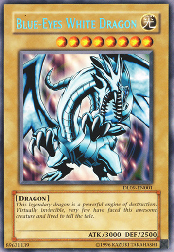 Blue-Eyes White Dragon (Blue) [DL09-EN001] Rare | Deep Dive Games St. Marys