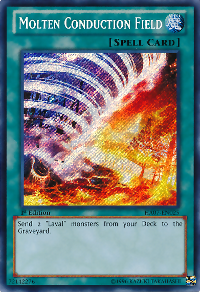 Molten Conduction Field [HA07-EN025] Secret Rare | Deep Dive Games St. Marys