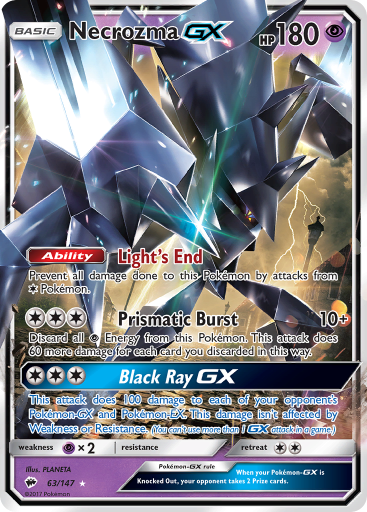 Necrozma GX (63/147) [Sun & Moon: Burning Shadows] | Deep Dive Games St. Marys