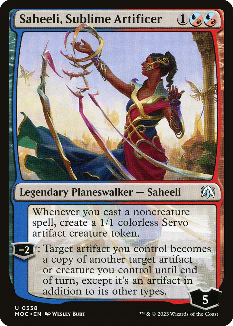 Saheeli, Sublime Artificer [March of the Machine Commander] | Deep Dive Games St. Marys