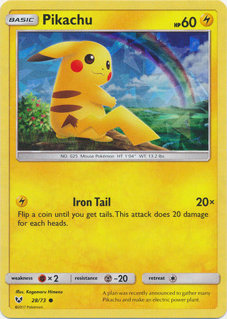 Pikachu (28/73) (Cracked Ice Holo) [Miscellaneous Cards] | Deep Dive Games St. Marys